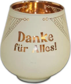 Windlicht Danke Kult