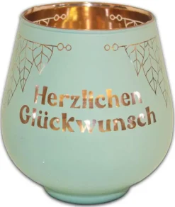Windlicht Herlichen Glückwunsch Kult
