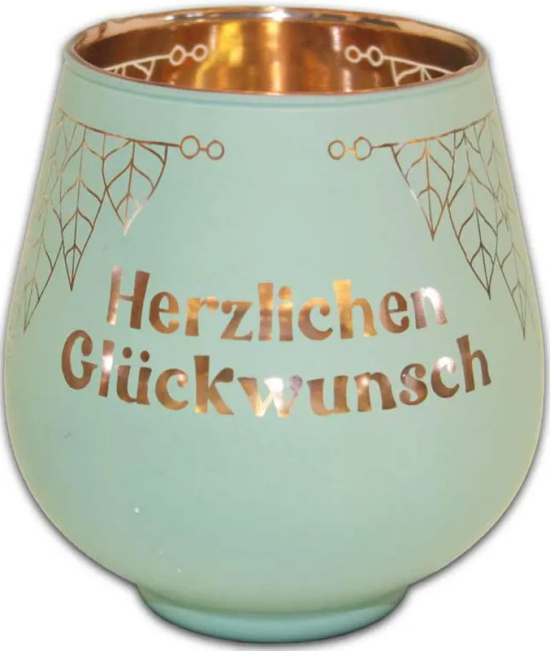 Windlicht Herlichen Glückwunsch Kult