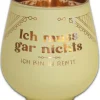 Windlicht Ich muss garnichts Kult