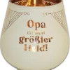 Windlicht Opa Held Kult