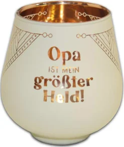 Windlicht Opa Held Kult