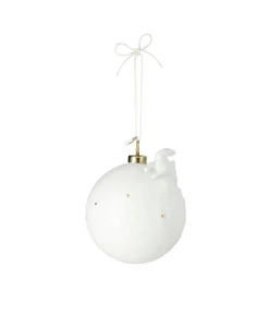 Winterkugel Hase D.8cm