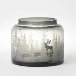 Wintervase „Waldlandschaft" D.19cm, H.15,5cm