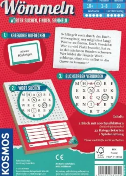 Wömmeln - Wörter suchen, finden, sammeln