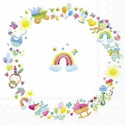 WREATH FOR A BABY Lunch-Servietten L1046500