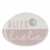 Wunschkerze ,, Alles Liebe 7x5x2cm "