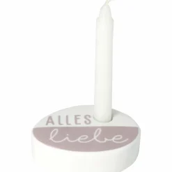 Wunschkerze ,, Alles Liebe 7x5x2cm 