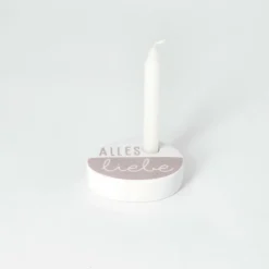 Wunschkerze ,, Alles Liebe 7x5x2cm 