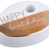 Wunschkerze „Happy Birthday", gold