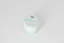 Wunschkerze ,, Hoch Sollst Du Leben 6x5x3cm 