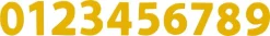Zahlensatz 0 bis 9