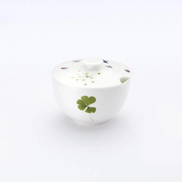 Zuckerdose 0,25 l Kräutergarten Fine Bone China