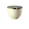 Zuckerdose m. Einschnitt, 0,28 l, Junto / Aquamari