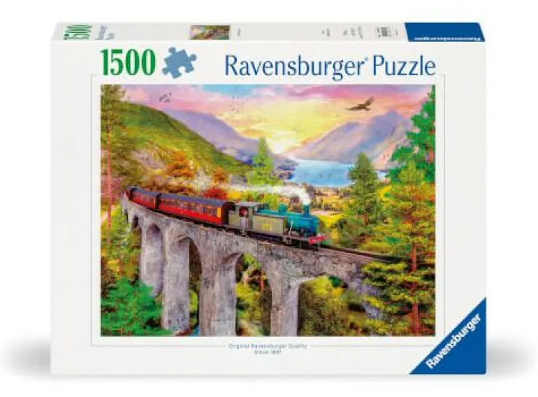 Zugfahrt im Herbst - Puzzle 1500 Teile
